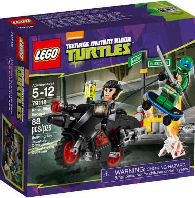 Конструктор LEGO TMNT 79118 "Побег Караи на мотоцикле"